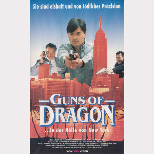 Guns of Dragon VPS Video 1993 VHS Kassette Cover