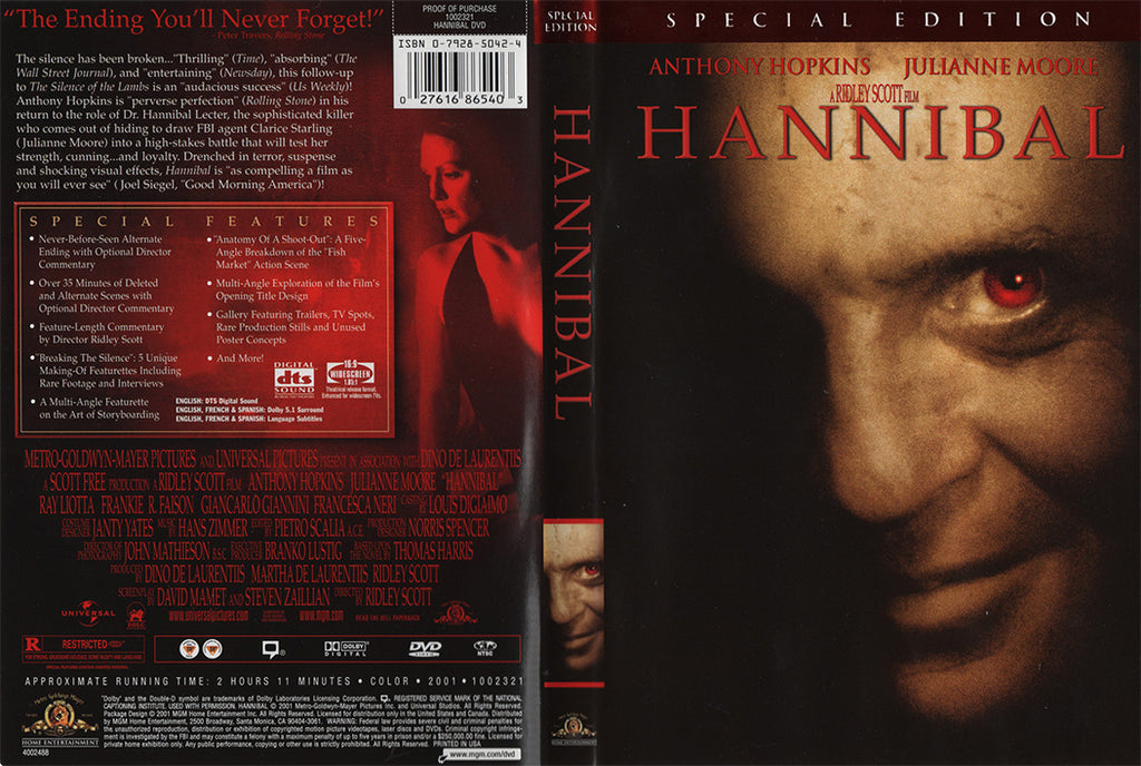 Hannibal (2 DVD - 2001 - États-Unis)