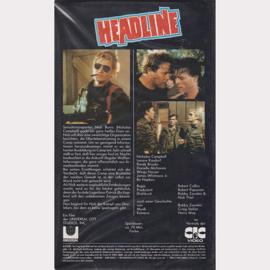 Headline - Das Todescamp (VHS - 1988 - DE)