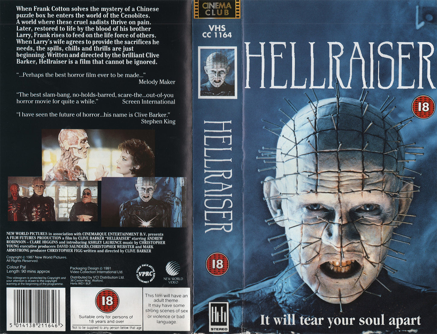 Hellraiser (VHS - 1991 - UK)