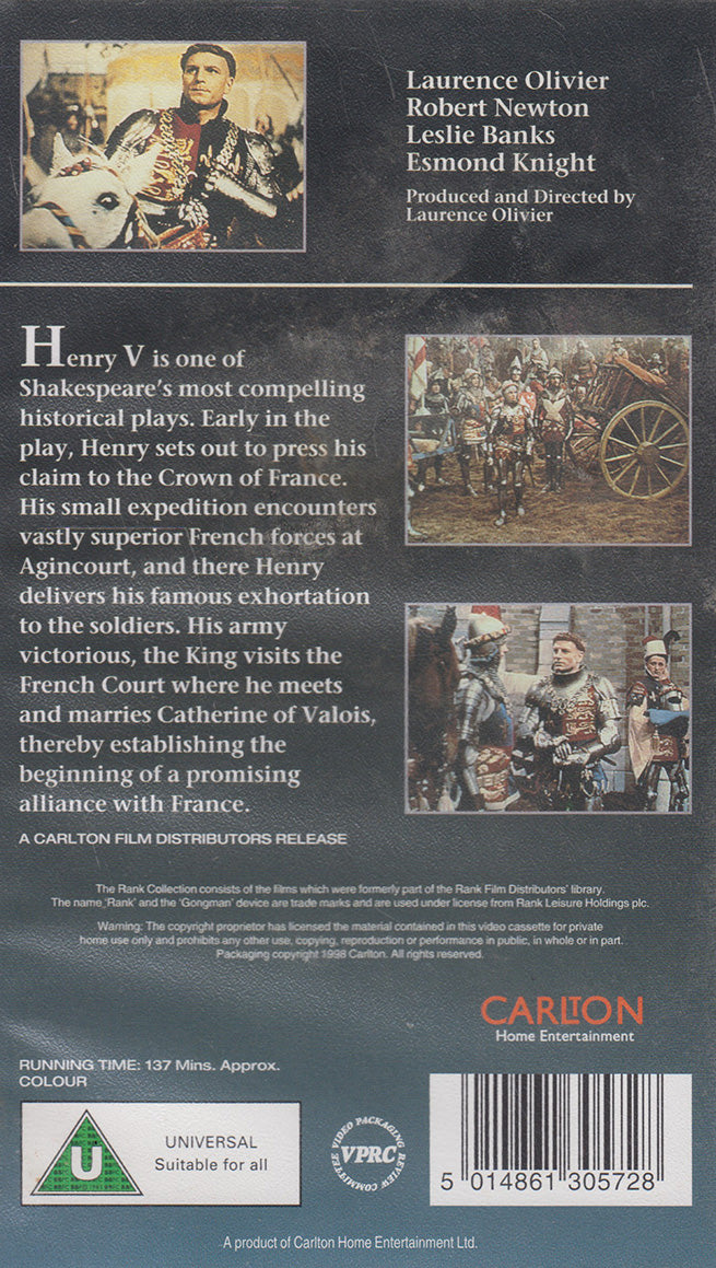 Henry V (VHS - 1998 - UK)