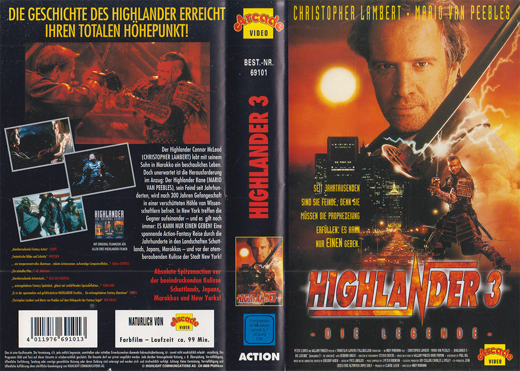 Highlander 3 - Die Legende (VHS - DE)