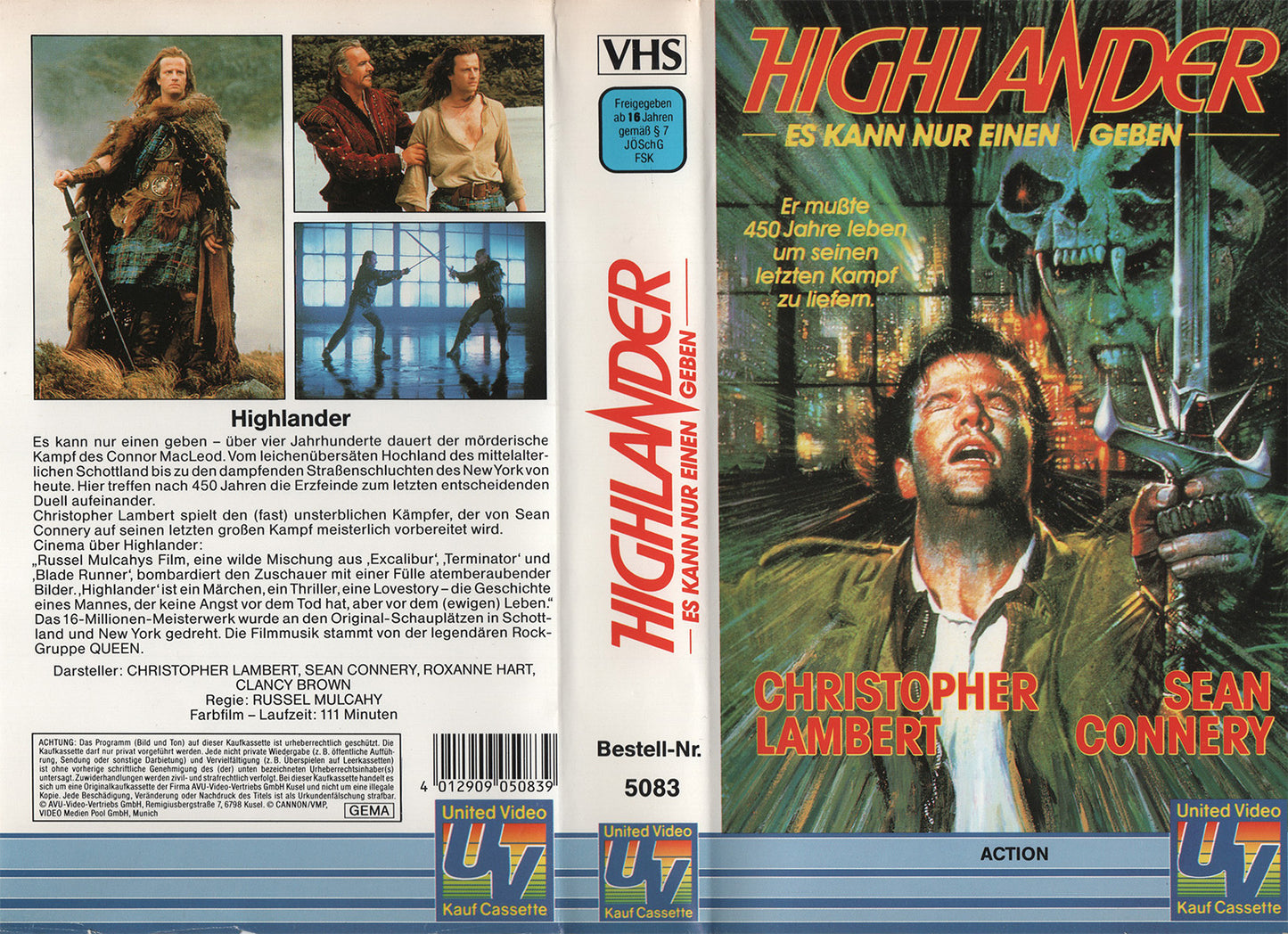 Highlander - Es kann nur Einen geben (VHS - DE)