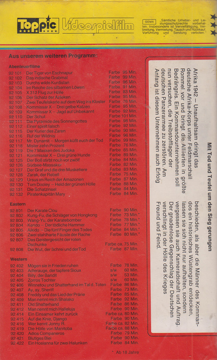 Himmelfahrtskommando in die Hölle (VHS - DE)