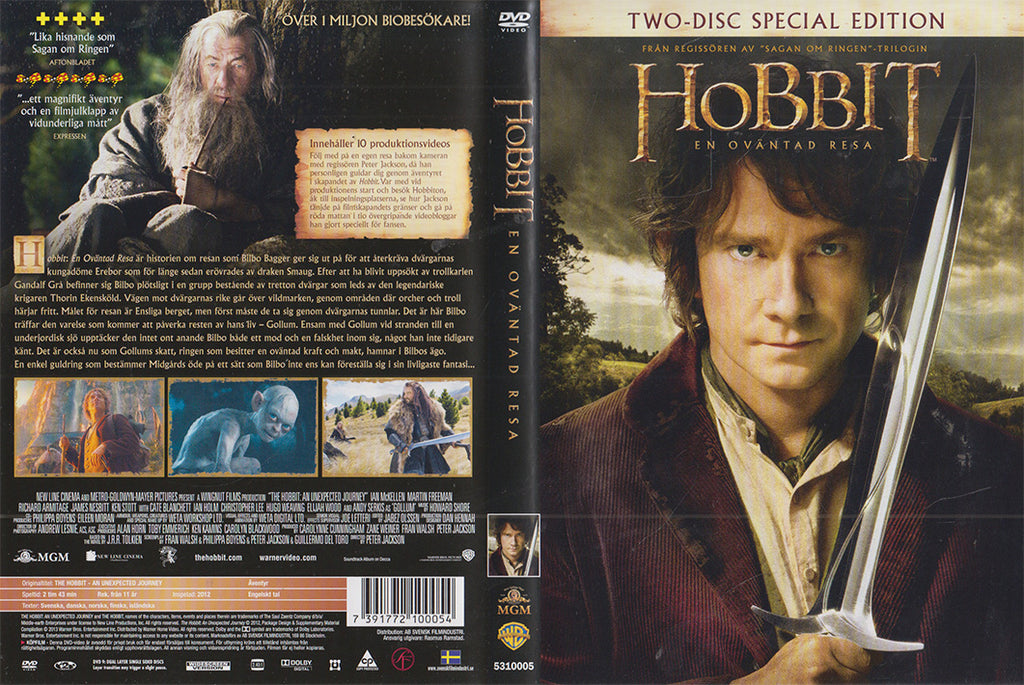 Hobbit - En Oväntad Resa (2xDVD - 2013 - SE)