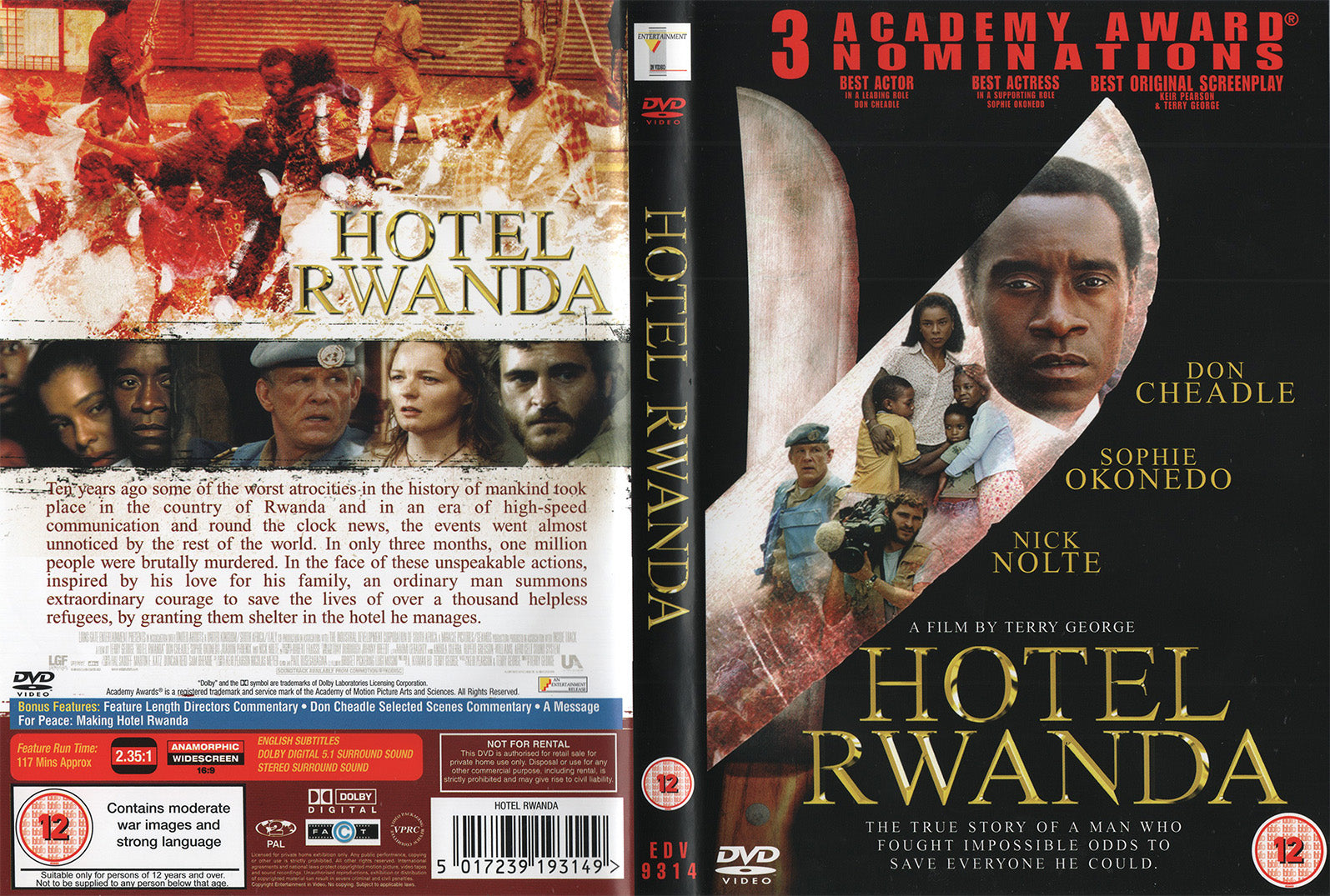 Hotel Rwanda (DVD - UK)
