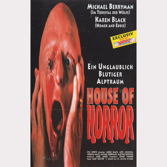 House of Horror Deutscher Video Ring VHS Kassette Cover