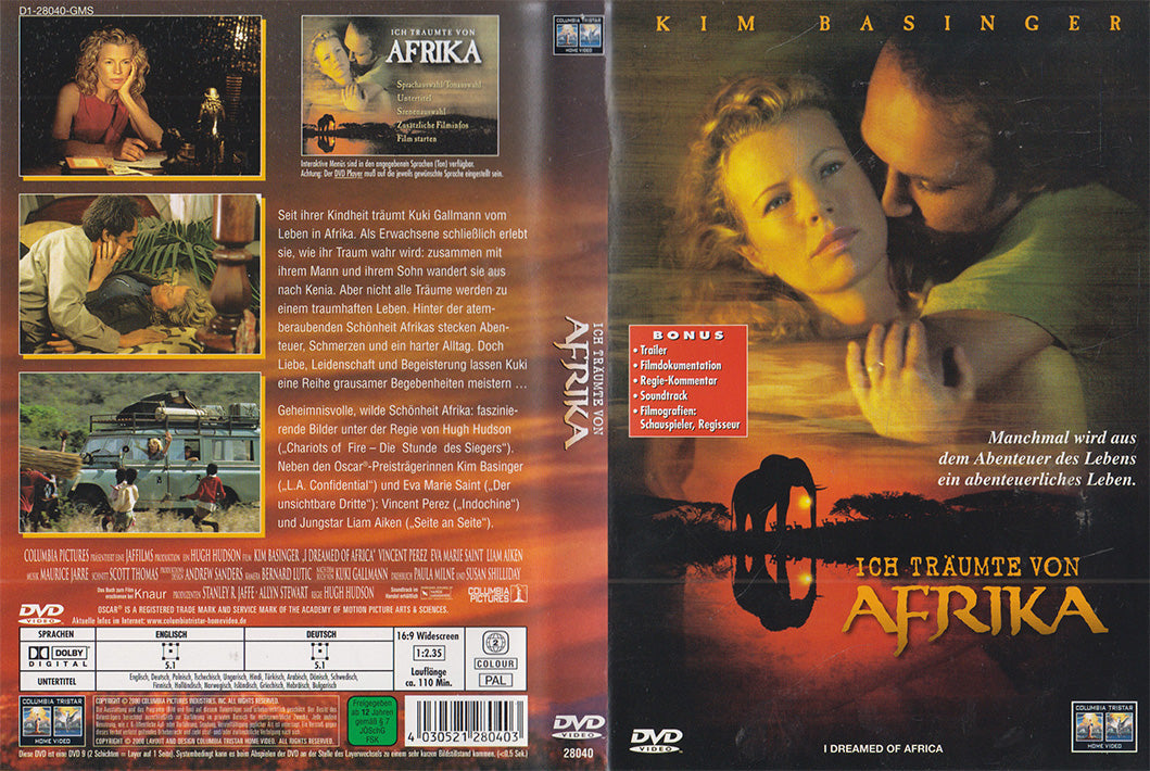 J'ai rêvé de l'Afrique (DVD - 2000 - DE)