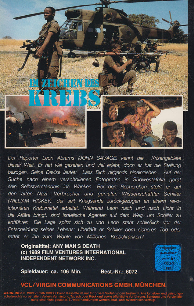 Sous le signe du cancer (VHS - 1989 - DE)