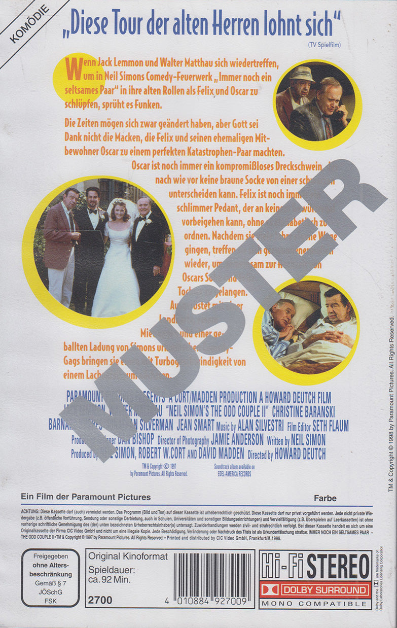 Immer noch ein seltsames Paar [Pressekopie] (VHS - 1998 - DE)