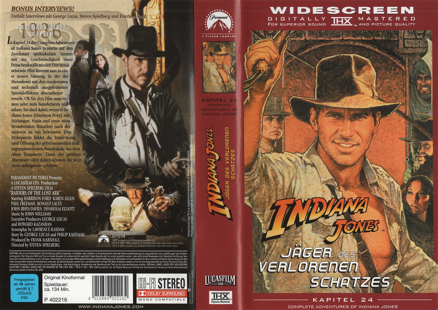 Indiana Jones: Jäger des verlorenen Schatzes (VHS - 2000 - DE)