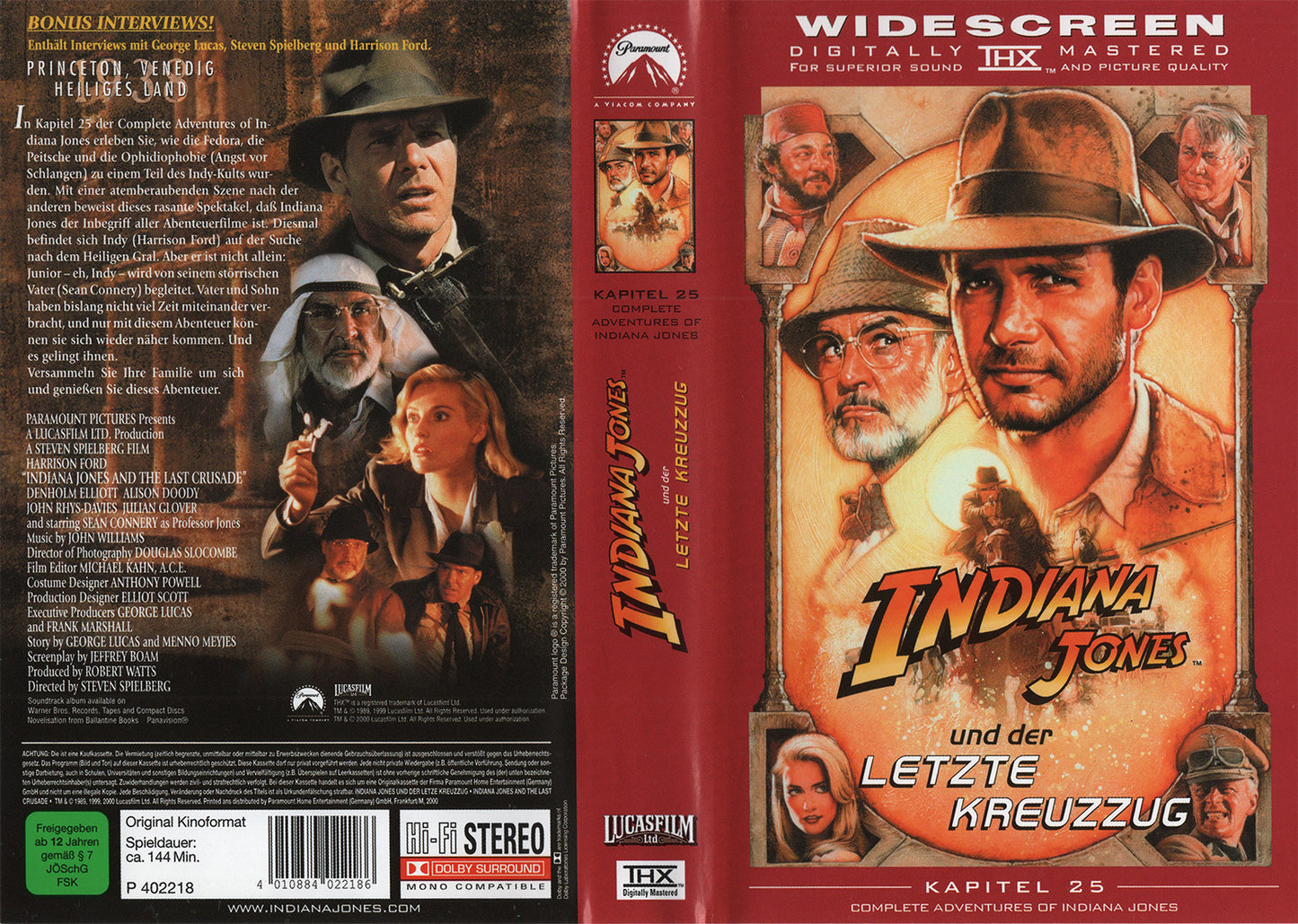 Indiana Jones und der letzte Kreuzzug (VHS - 2000 - DE)