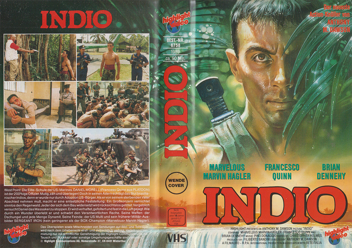 Indio Highlight Video VHS Kassette Einleger