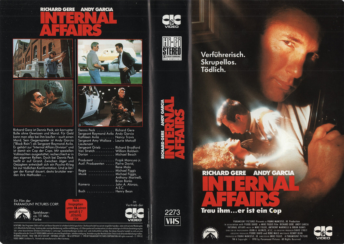 Internal Affairs - Trust him... he's a cop (VHS - 1991 - DE)