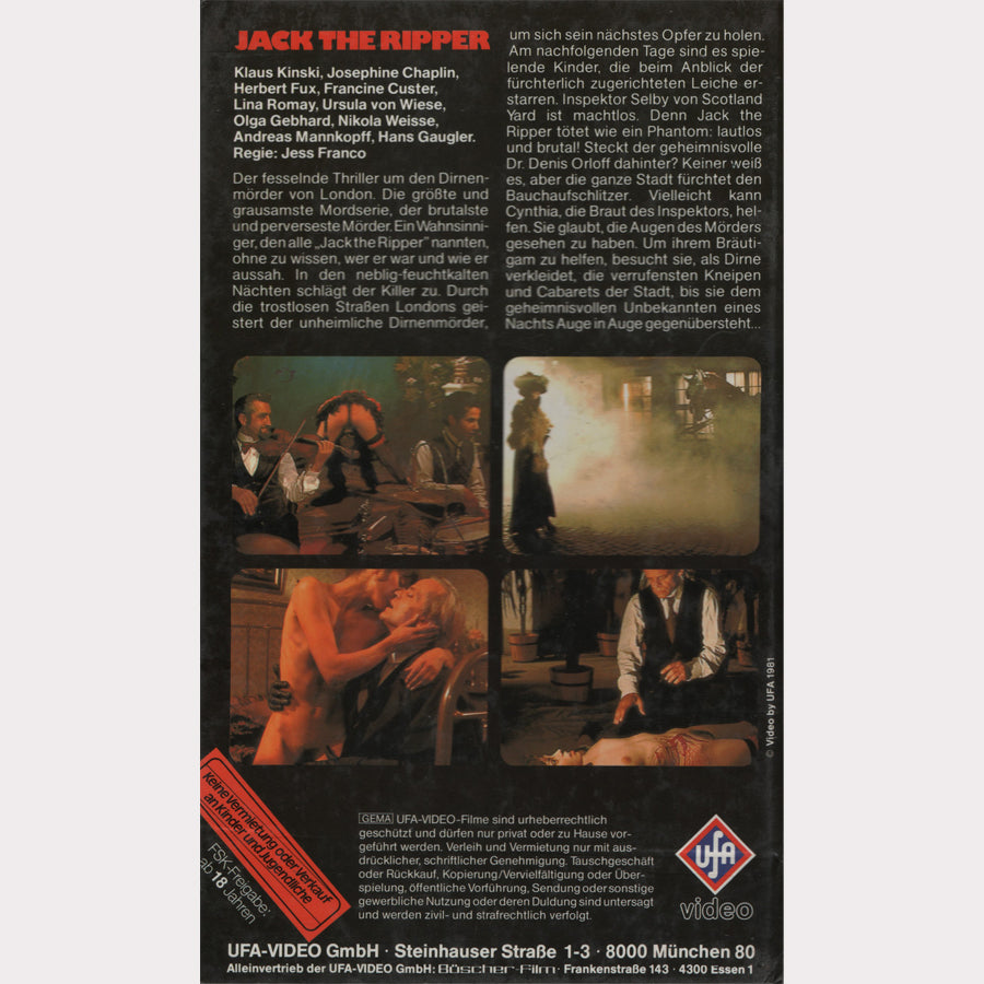 Jack the Ripper - Der Dirnenmörder von London (VHS - 1981 - DE)