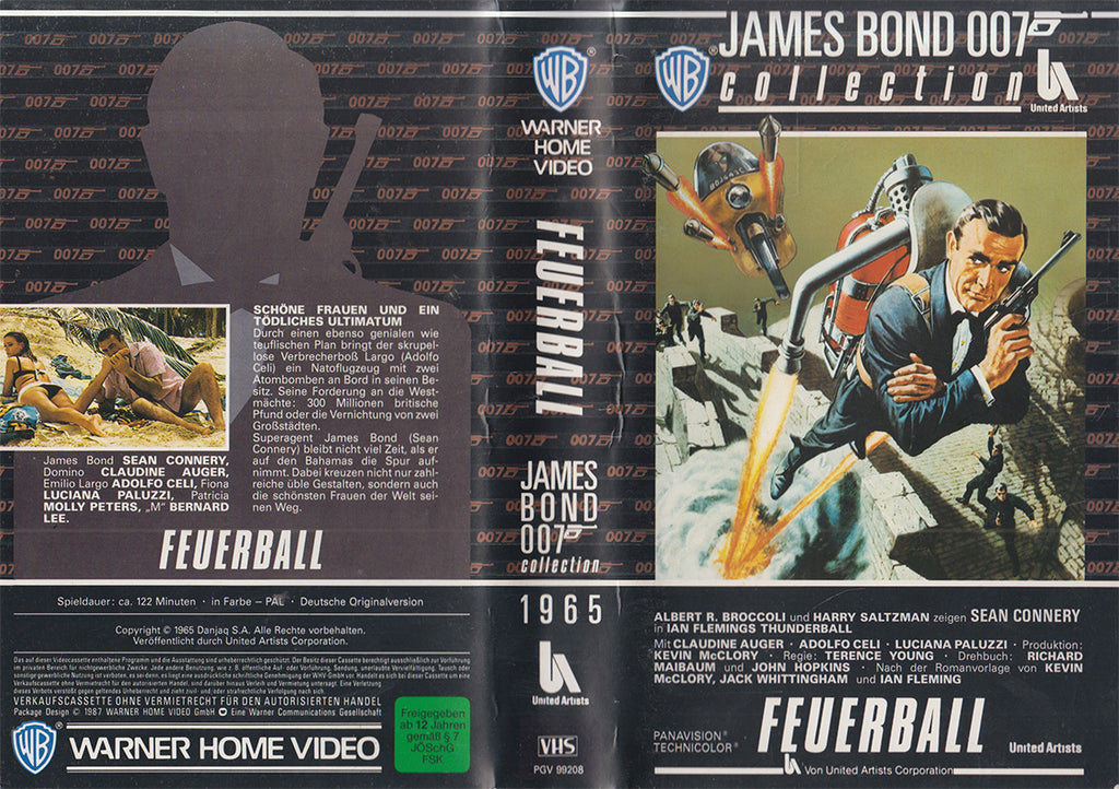 James Bond 007: Feuerball (VHS - 1989 - DE)