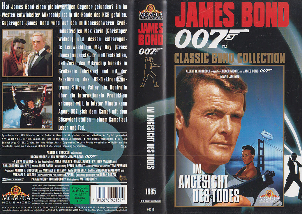 James Bond 007 : Dangereusement vôtre (VHS - 1995 - DE)
