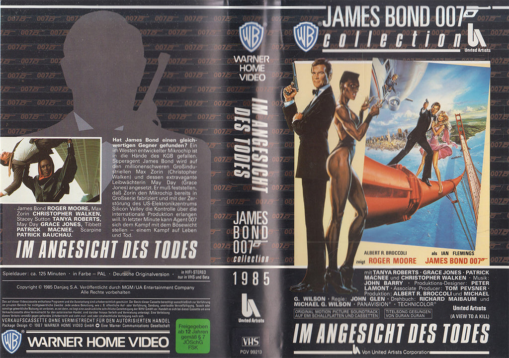 James Bond 007: Im Angesicht des Todes (VHS - 1987 - DE)