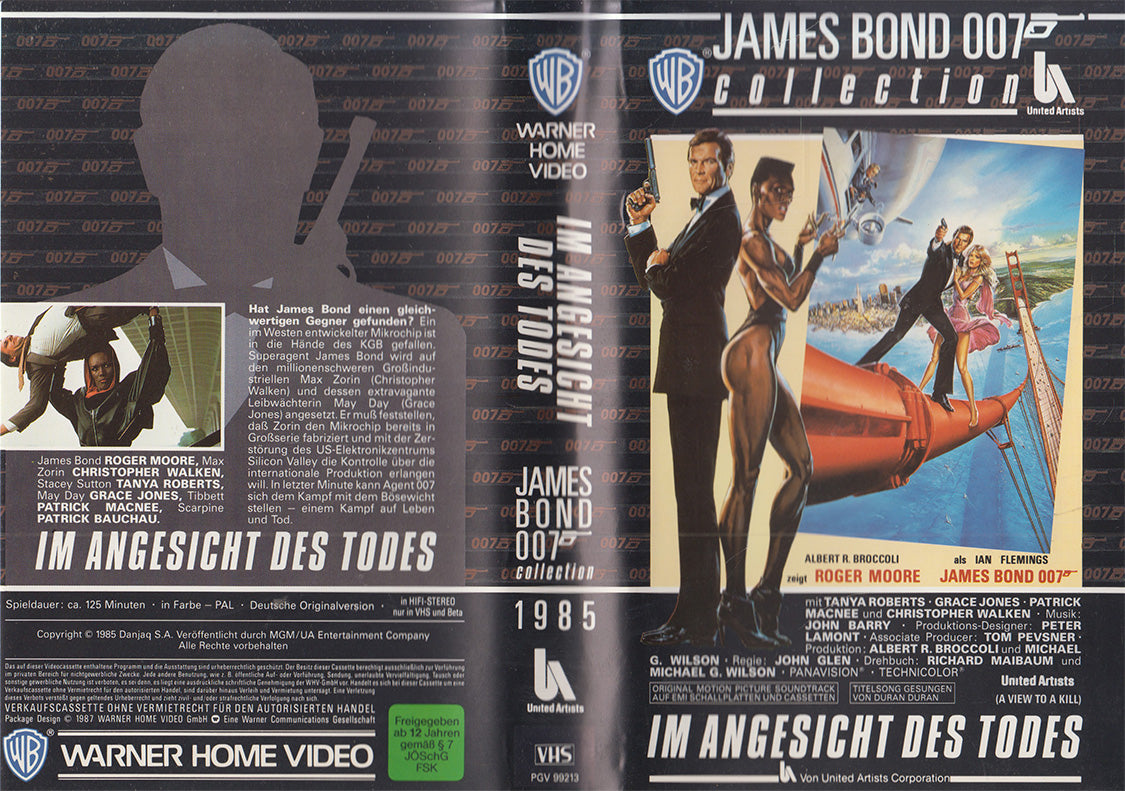 James Bond 007: Im Angesicht des Todes (VHS - 1987 - DE)