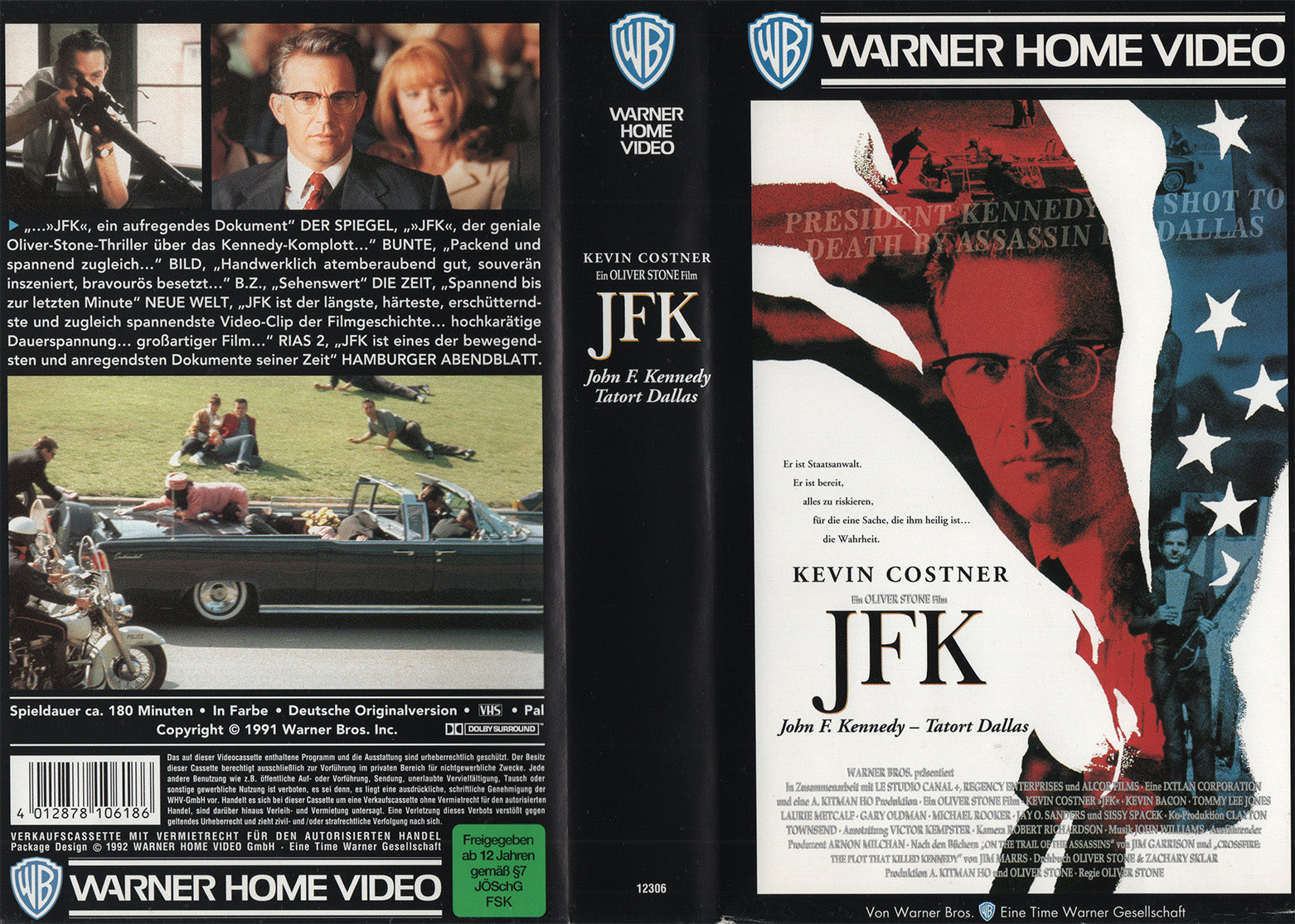 JFK John F. Kennedy - Tatort Dallas (VHS - 1992 - DE)
