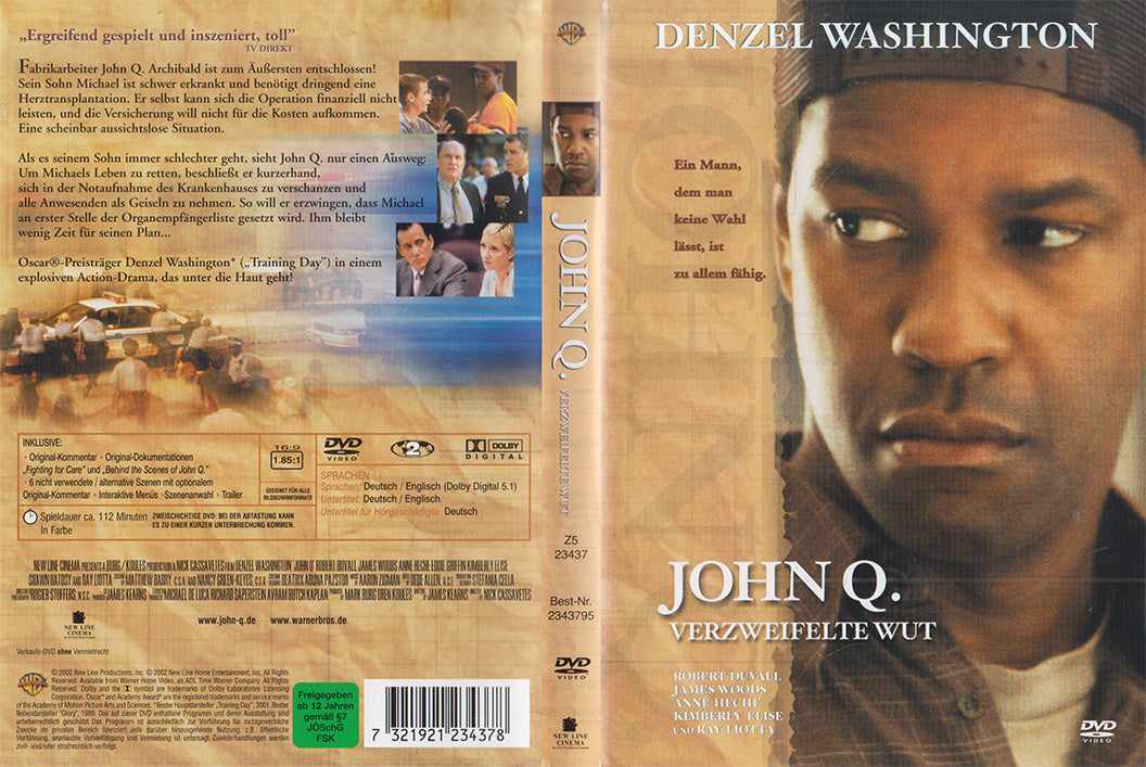 John Q. - Rage désespérée (DVD - 2002 - DE)