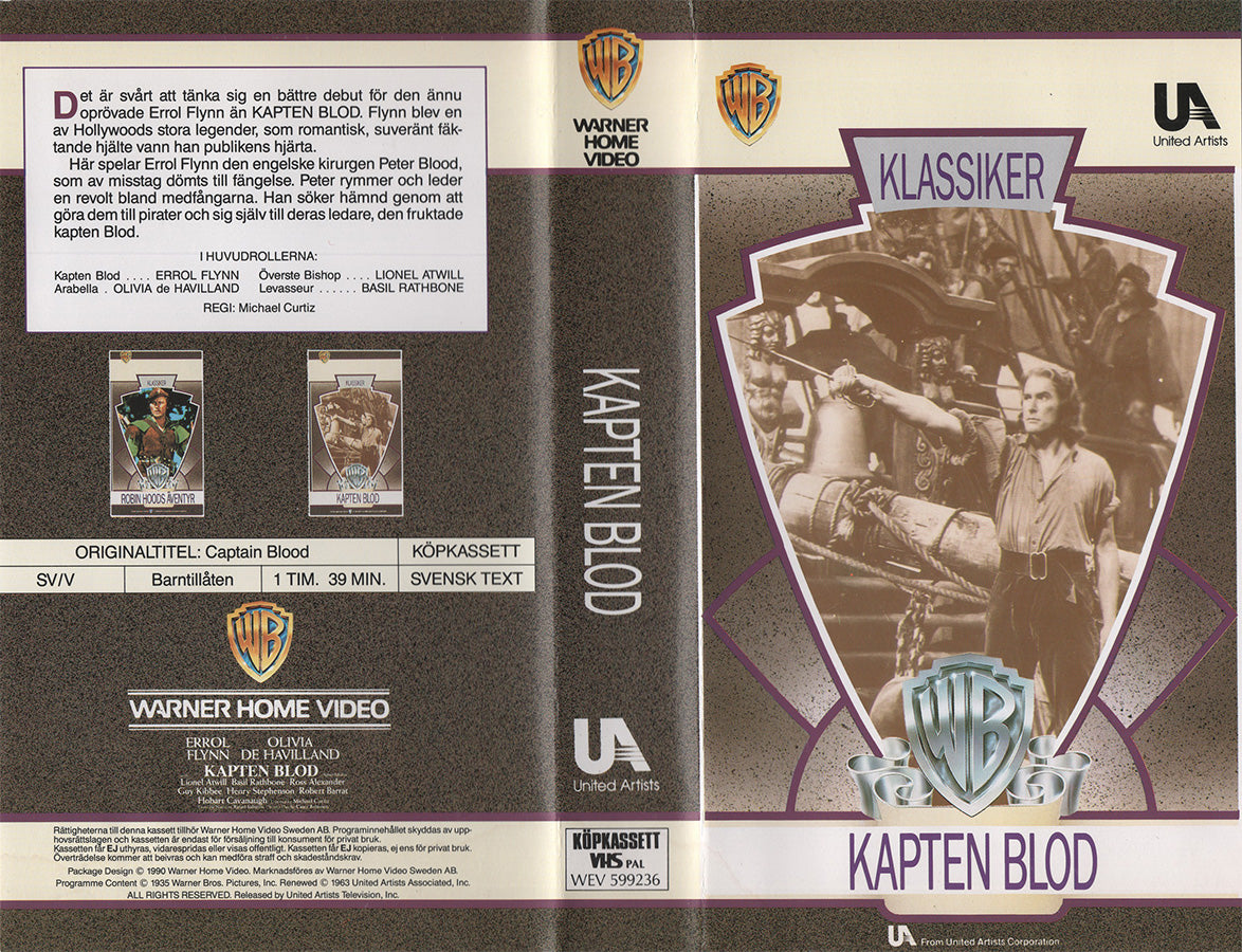 Kapten Blod (VHS - 1990 - SE)