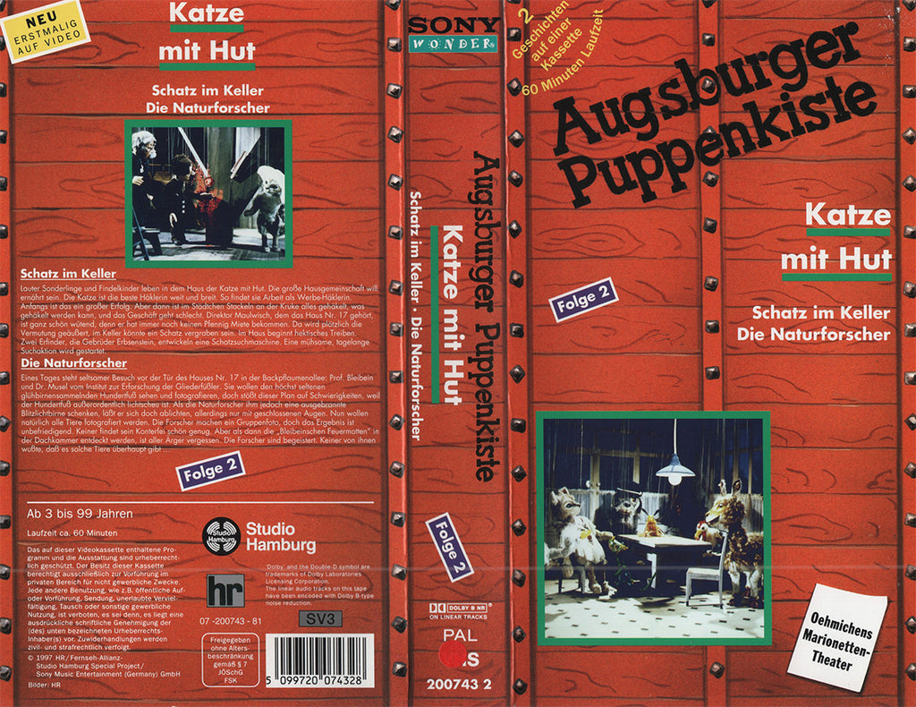 Augsburger Puppenkiste : Le chat avec chapeau - Épisode 2 (VHS - 1997 - DE)