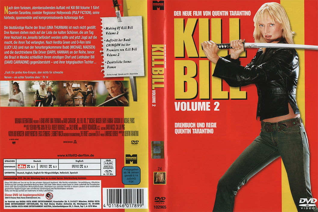 Kill Bill : Volume 2 (DVD - 2004 - DE)
