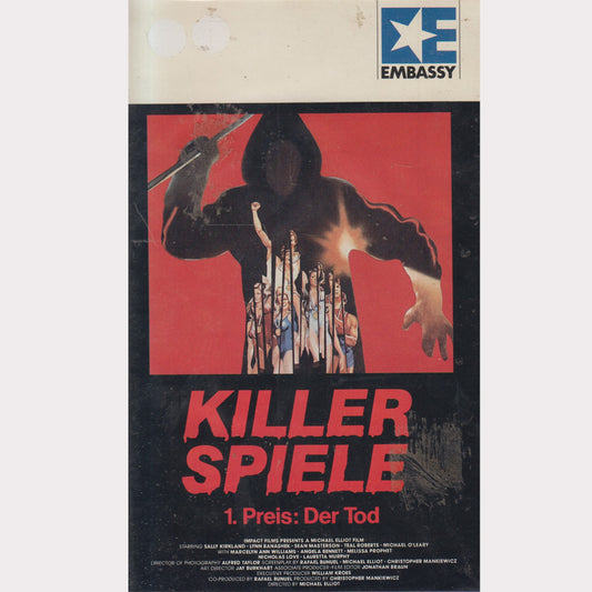 Killerspiele Embassy VHS Kassette Cover