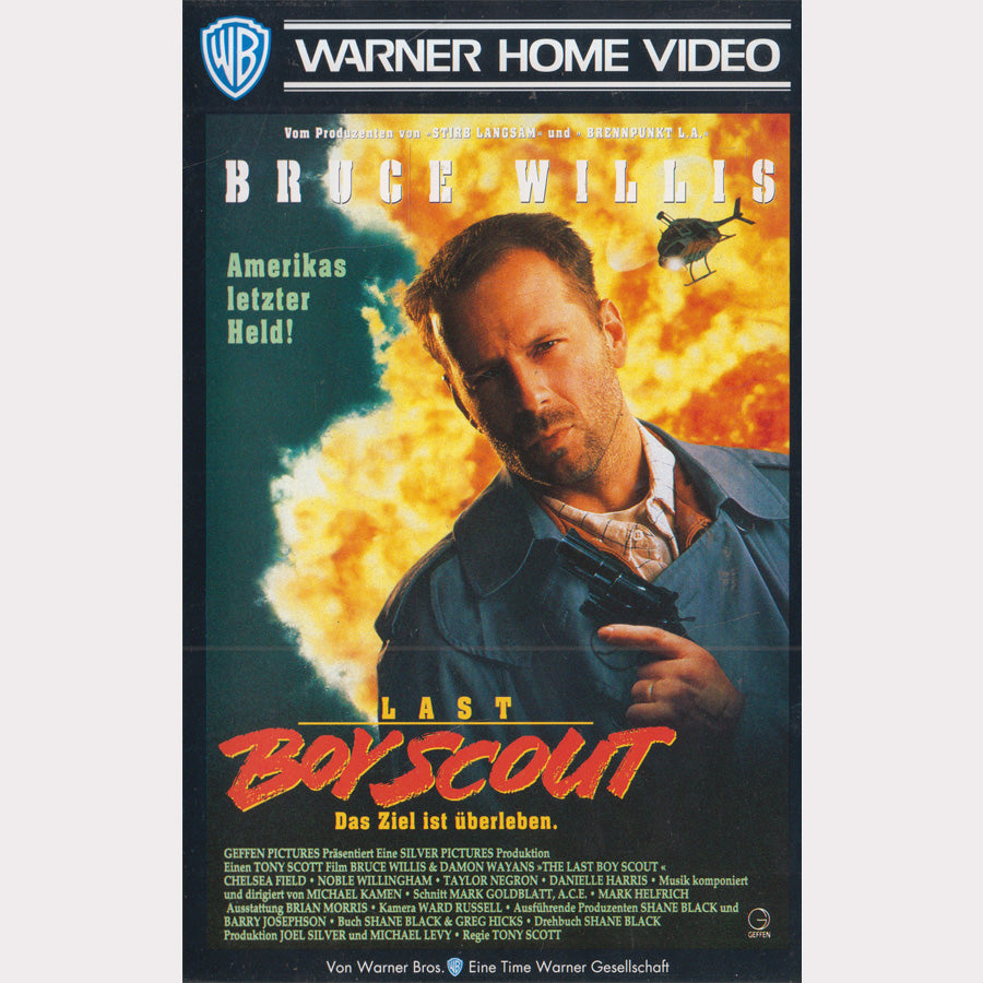 Last Boy Scout Das Ziel ist überleben Warner Home Video 1992 VHS Kassette Cover