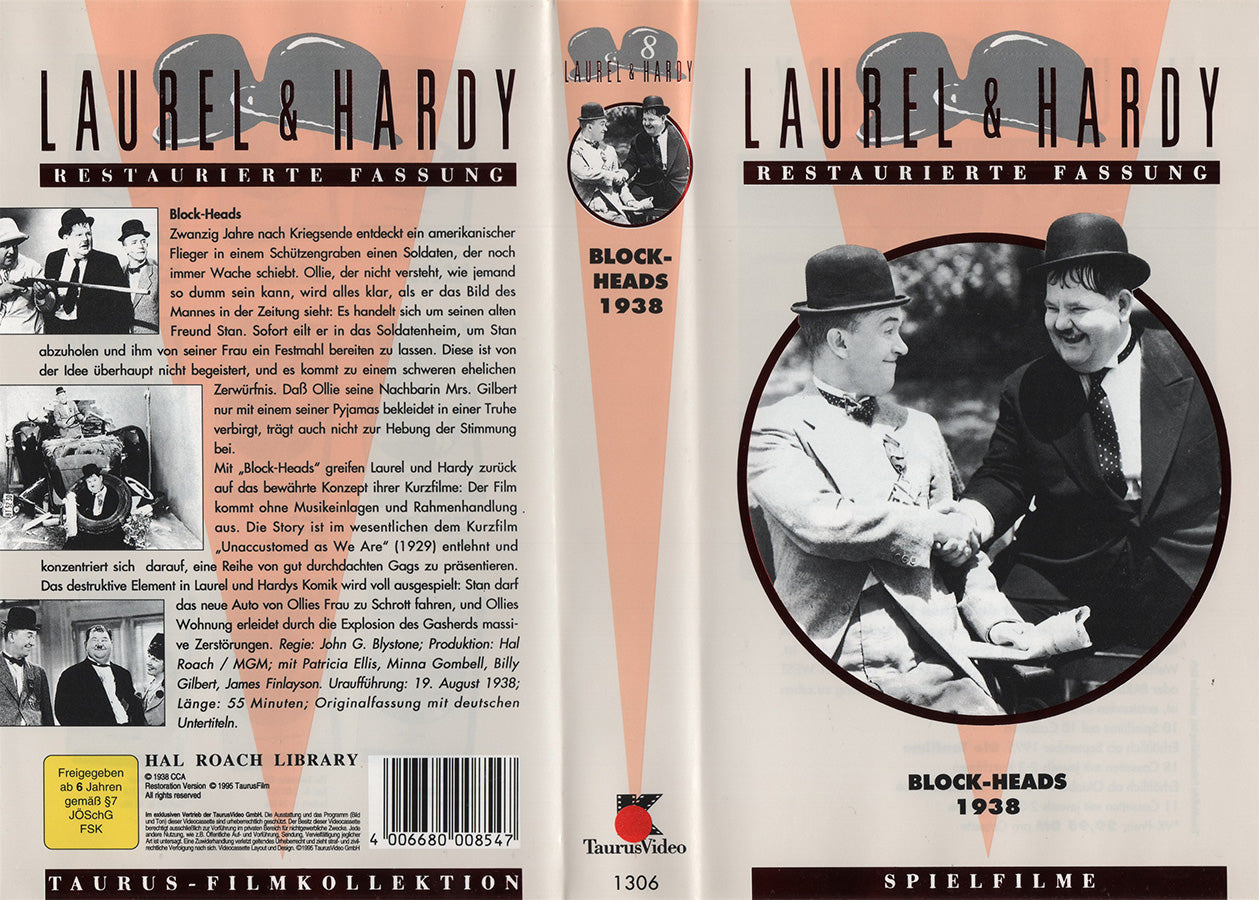 Laurel & Hardy 8: Block-Heads (VHS - 1995 - DE)