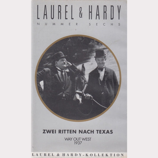 Laurel &amp; Hardy: Two Rode to Texas (VHS - 1991 - DE)
