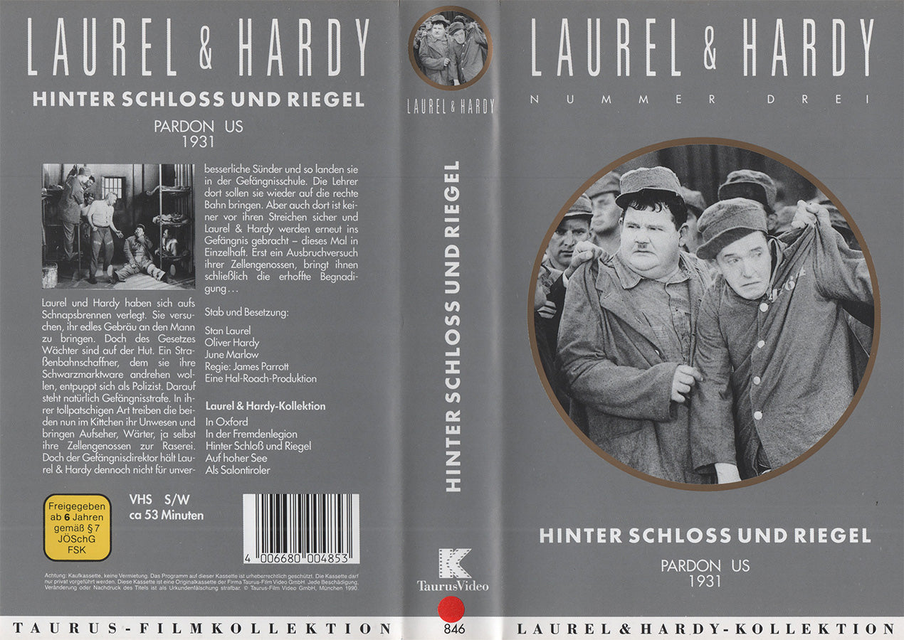 Laurel & Hardy 3: Hinter Schloss und Riegel (VHS - 1990 - DE)