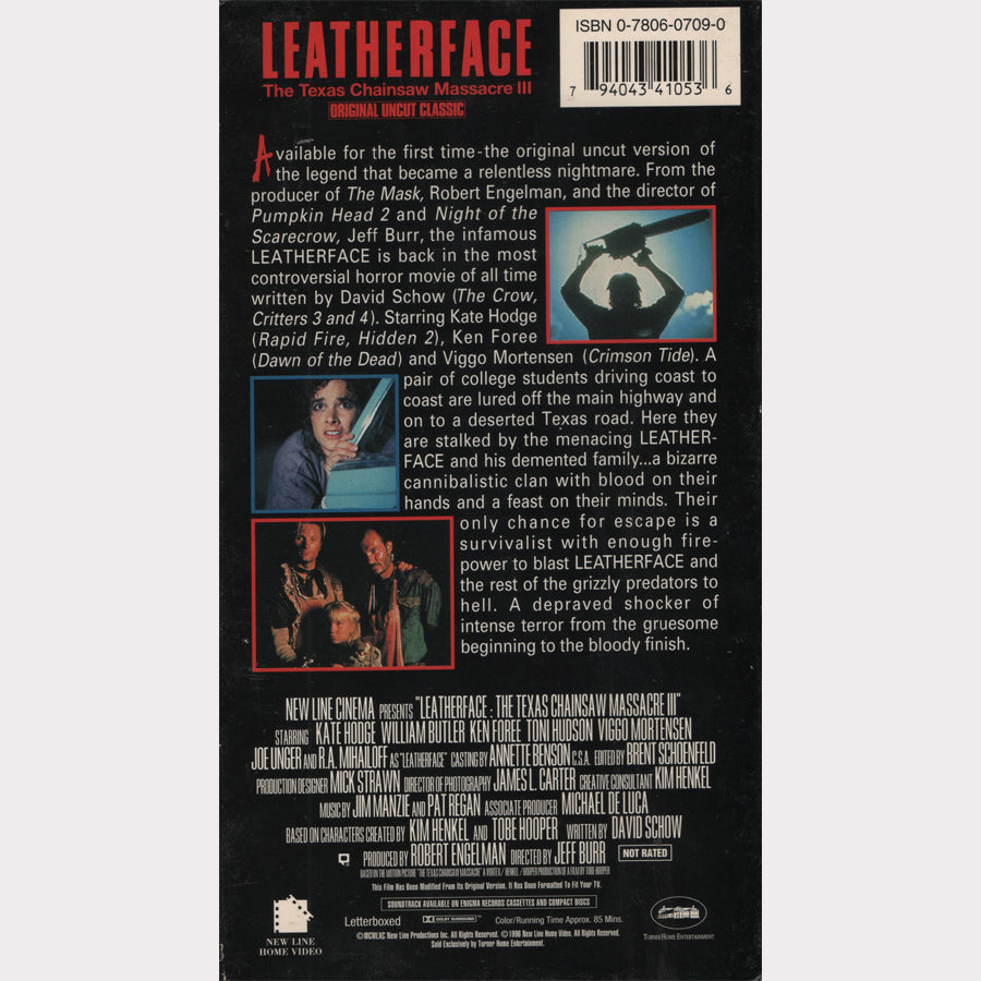 Leatherface: Texas Chainsaw Massacre III (VHS - 1996 - US)