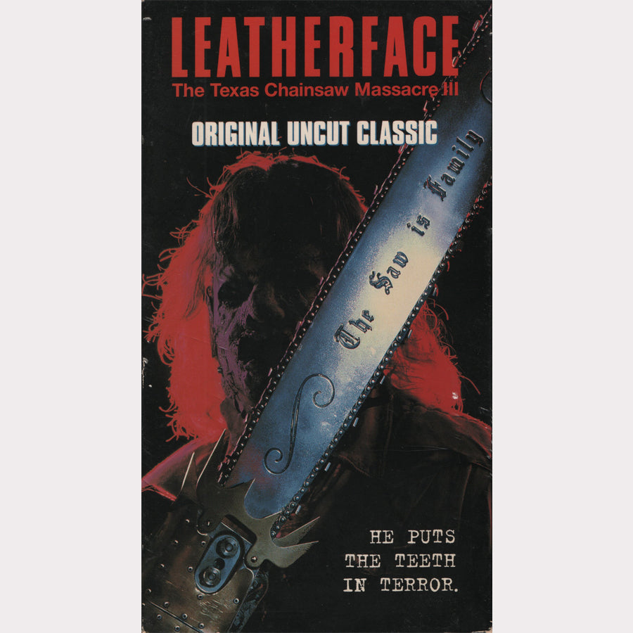 Leatherface: Texas Chainsaw Massacre III (VHS - 1996 - US)