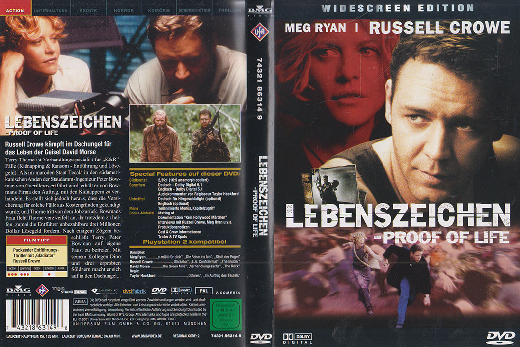 Preuve de vie (DVD - 2001 - DE)