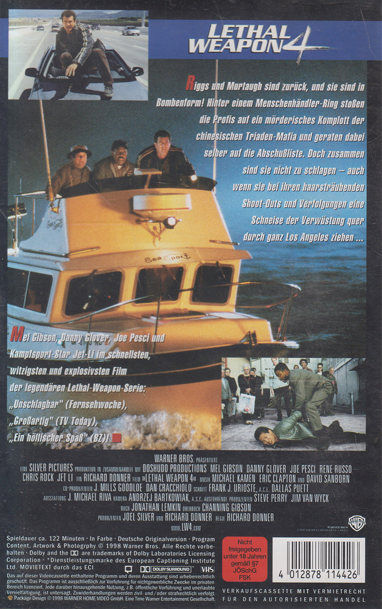 Lethal Weapon 4 - Zwei Profis räumen auf (VHS - 1998 - DE)