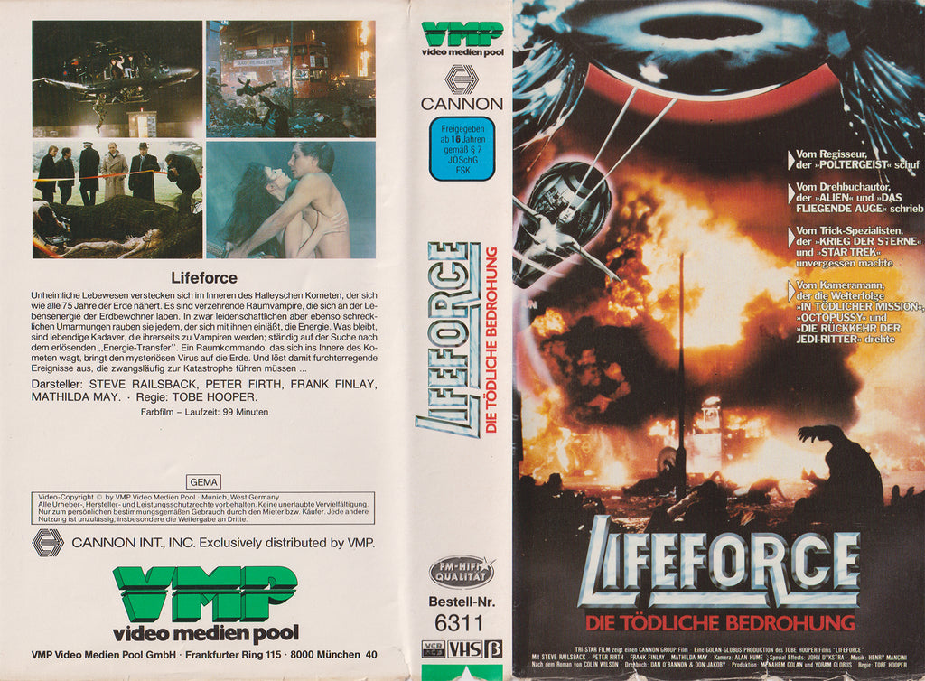 Lifeforce - Die tödliche Bedrohung (VHS - DE)