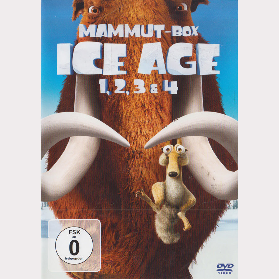 Coffret Mammut : L'Âge de Glace 1, 2, 3 et 4 (4 DVD - 2012 - DE)