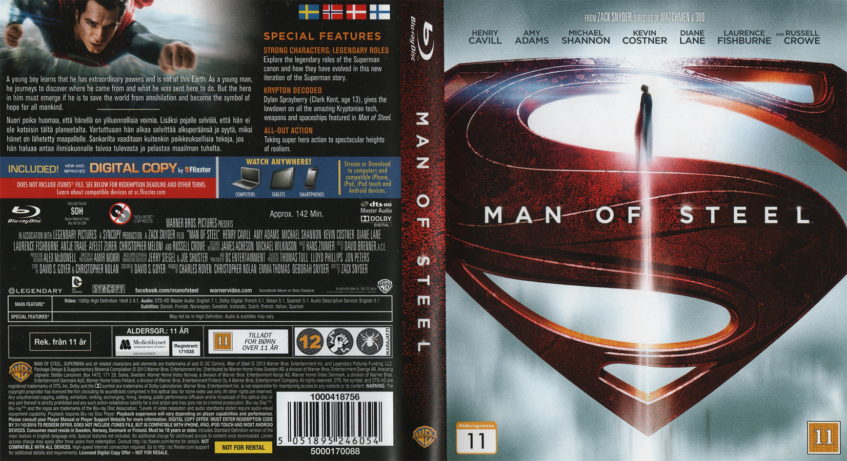 Man of Steel (Blu-ray - 2013 - SE/NO/DK/FI)