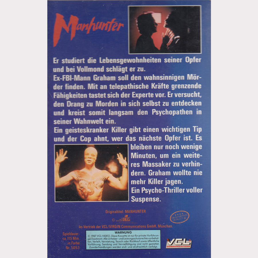Manhunter (VHS - 1987 - DE)