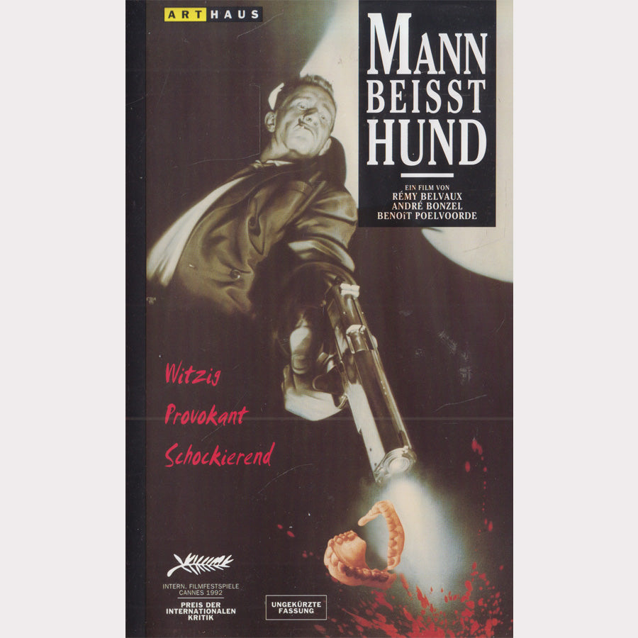 Mann beißt Hund Arthaus VHS Kassette Cover
