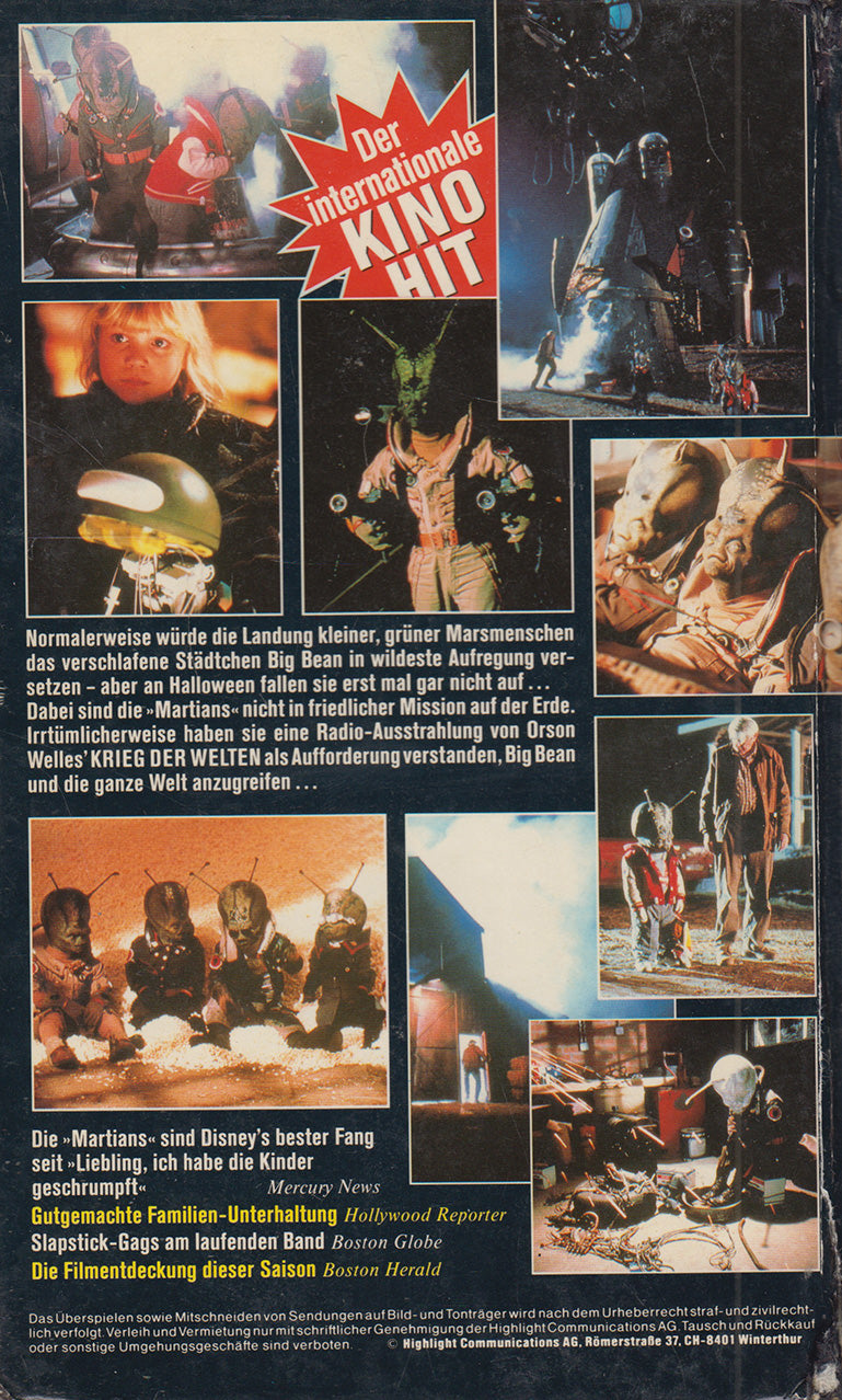 Martiens - Un extraterrestre vient rarement seul ! (VHS - DE)