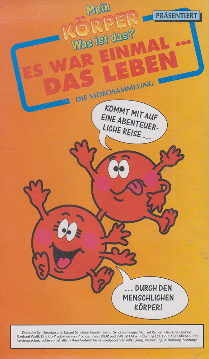 Mein Körper - Was ist das?: Es war einmal... Das Leben 2 - 'Das Abwehrsystem' & 'Das Knochenmark' (VHS - 1993 - DE)
