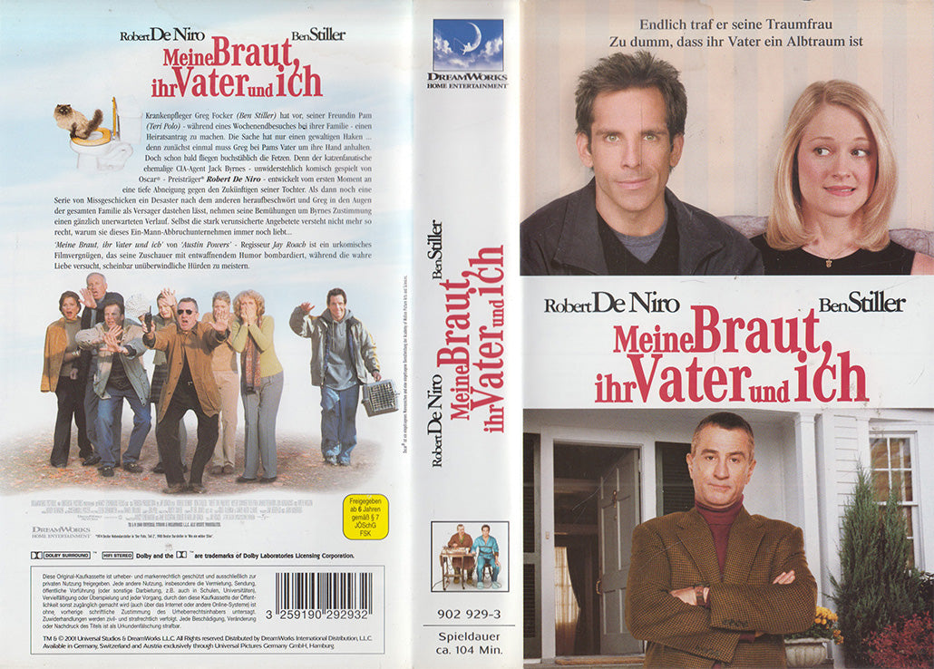 Meine Braut, ihr Vater und Ich DreamWorks 2001 VHS Einleger