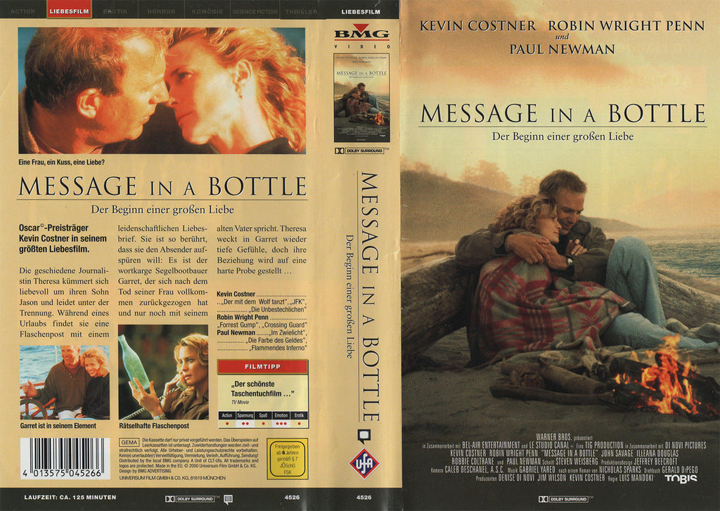 Message in a Bottle - Der Beginn einer großen Liebe (VHS - 2000 - DE)