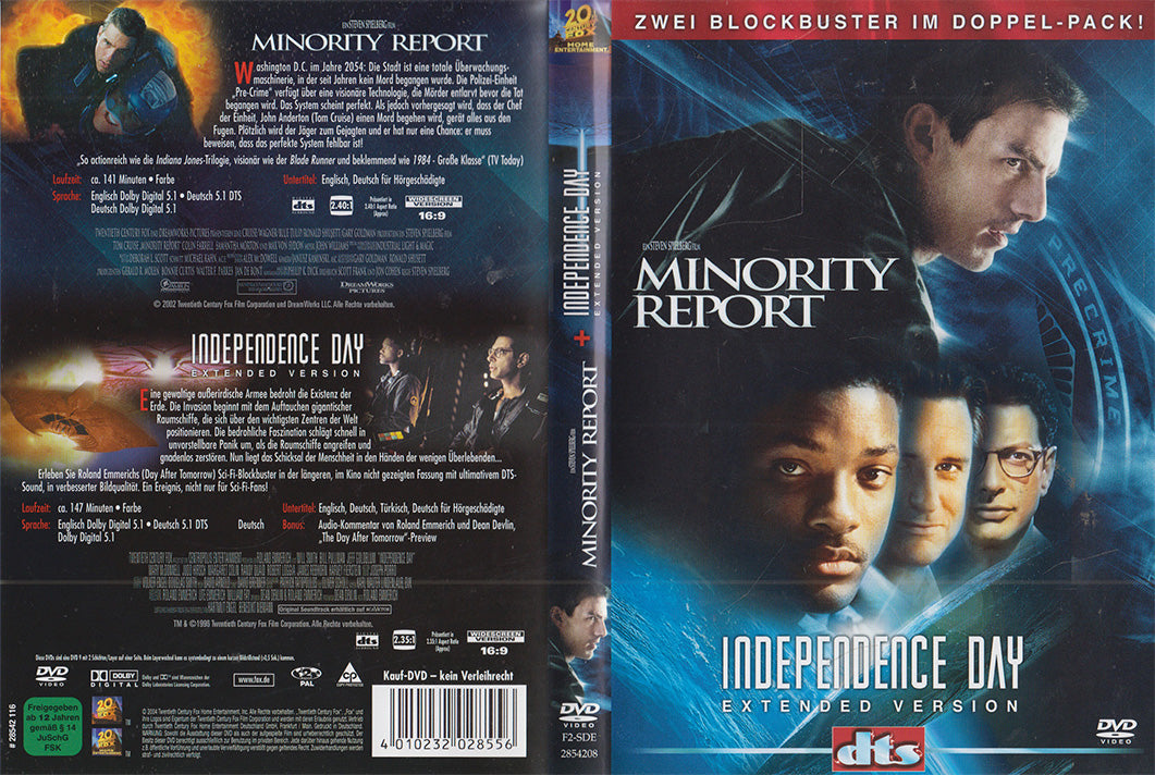 Minority Report / Independence Day (2xDVD - 2004 - DE)