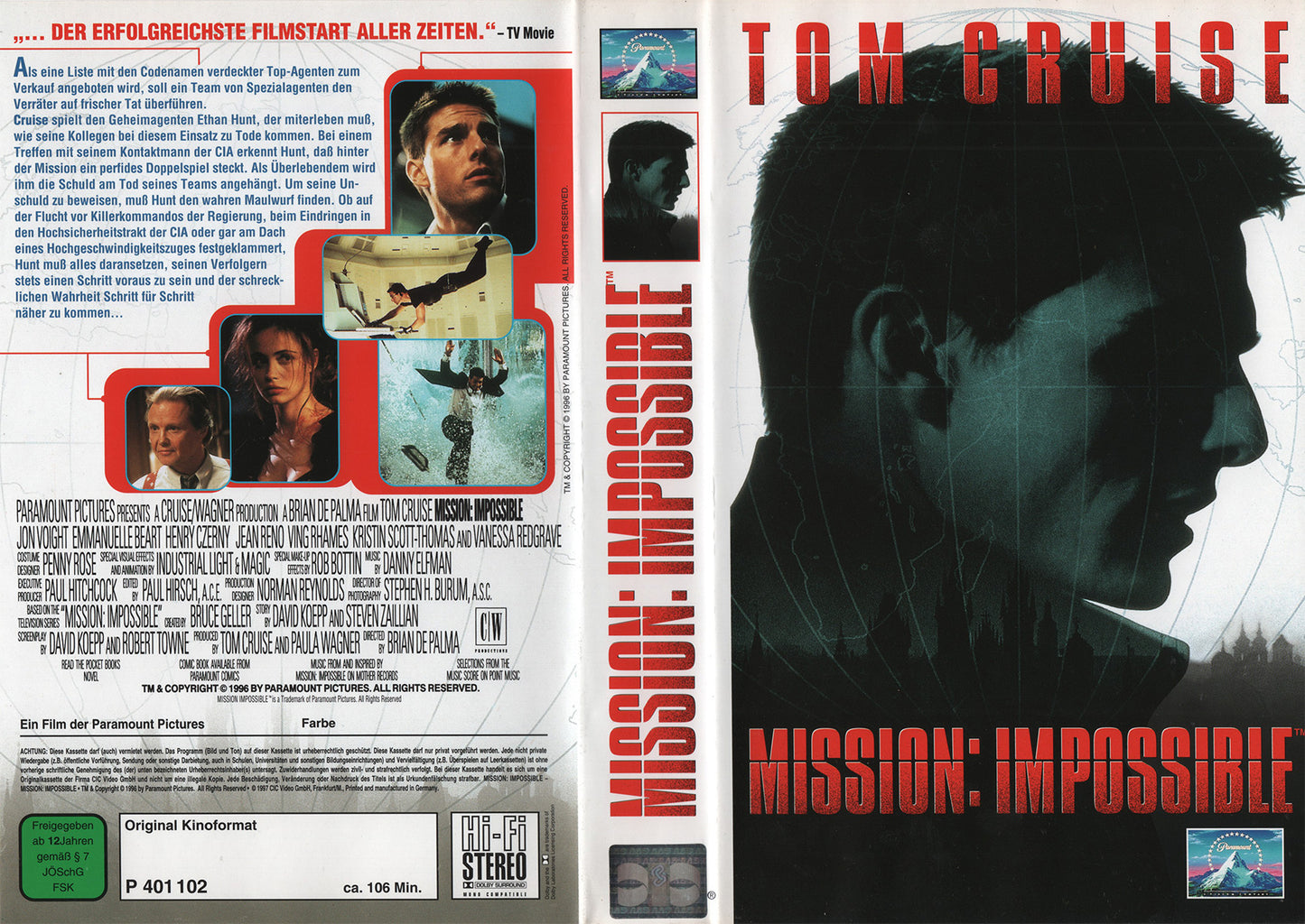 Mission: Impossible (VHS - 1997 - DE)