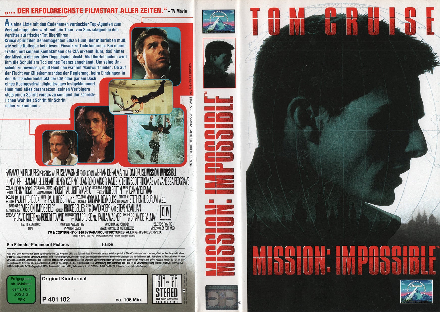 Mission: Impossible (VHS - 1997 - DE)