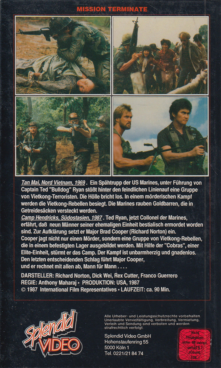 Mission terminée (VHS - 1987 - DE)